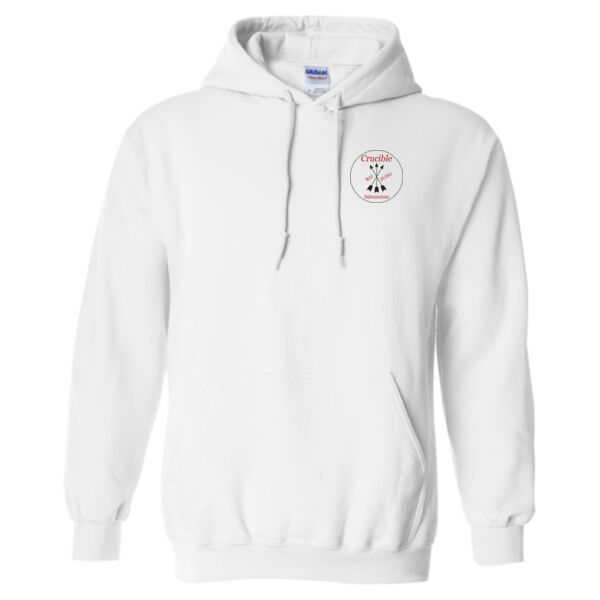 Unisex Heavy Blend White Hoodie  Thumbnail