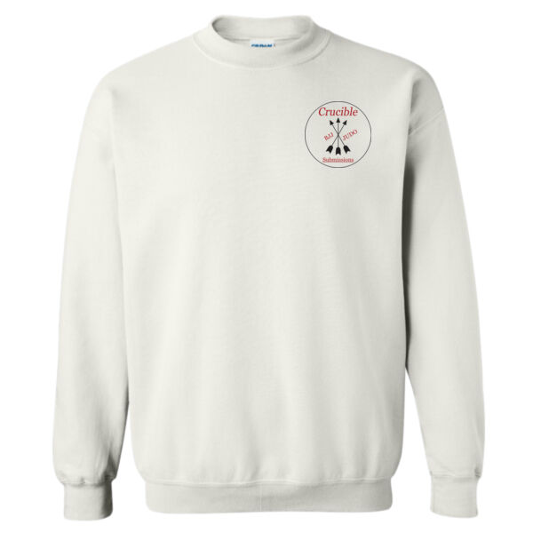 Unisex Heavy Blend White Sweatshirt Thumbnail