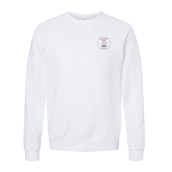 Unisex Sponge Fleece White  Sweatshirt Thumbnail